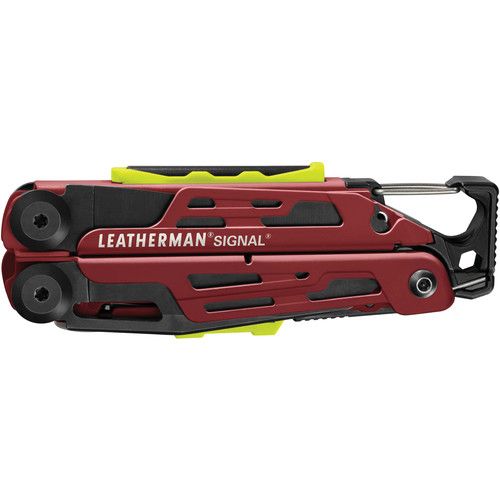 레더맨 Leatherman Signal Multi-Tool with Black Nylon Sheath?(Crimson, Clamshell Packaging)