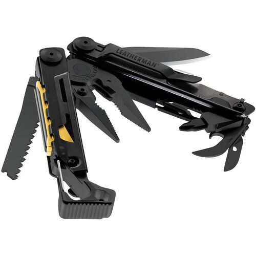 레더맨 Leatherman Signal Multi-Tool with Black Nylon Sheath?(Black, Clamshell Packaging)