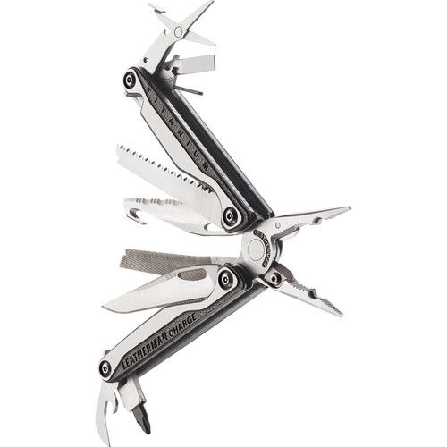 레더맨 Leatherman Charge+ TTi Multi-Tool with Nylon Sheath with Pockets (Stainless,?Clamshell Packaging)