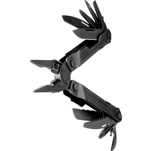 레더맨 Leatherman Rebar Multi-Tool with Black MOLLE Sheath (Black Oxide, Clamshell Packaging)