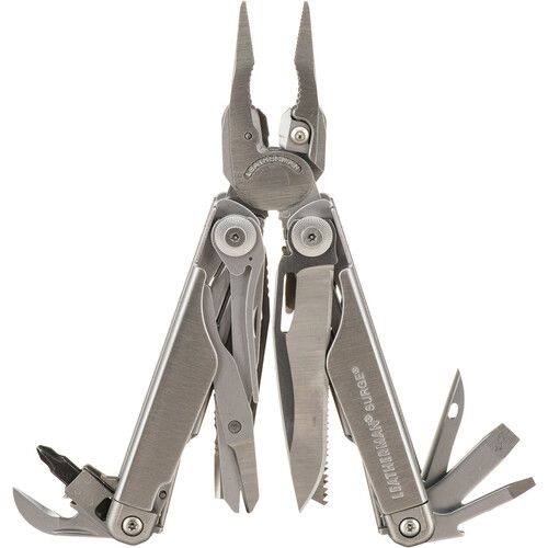 레더맨 Leatherman Surge Stainless Steel Multi-Tool with Premium Nylon Sheath (Stainless Steel, Boxed)