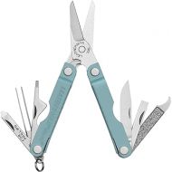 LEATHERMAN, Micra, Keychain Multi-tool with Grooming Tools, Mini Pocketknife for Everyday Carry (EDC), Hobbies & Outdoors, Built in the USA, Arctic Blue