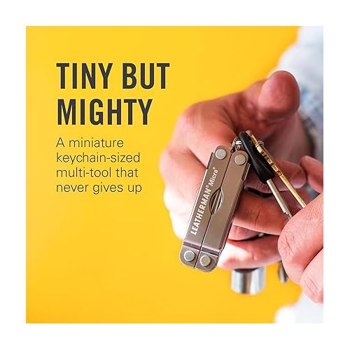 레더맨 LEATHERMAN, Micra, Keychain Multi-tool with Grooming Tools, Mini Pocketknife for Everyday Carry (EDC), Hobbies & Outdoors, Built in the USA, Arctic Blue