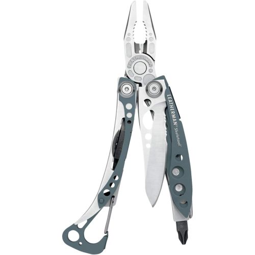 레더맨 [아마존베스트]LEATHERMAN - Skeletool Lightweight Multitool with Combo Knife and Bottle Opener, Columbia Blue