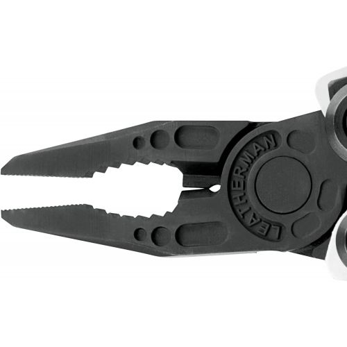 레더맨 LEATHERMAN, Skeletool Lightweight Multitool with Combo Knife and Bottle Opener, Limited Edition Black/Silver