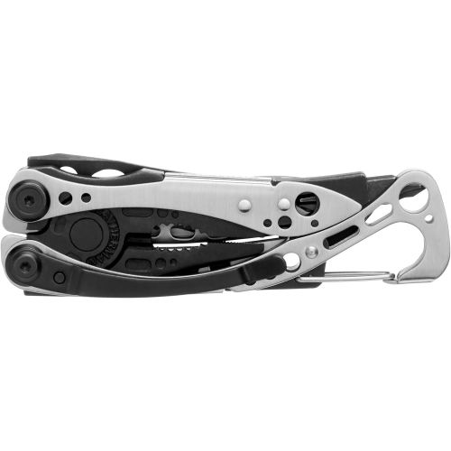 레더맨 LEATHERMAN, Skeletool Lightweight Multitool with Combo Knife and Bottle Opener, Limited Edition Black/Silver