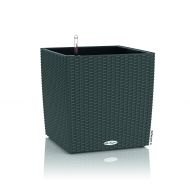 Lechuza 15372 Cube Cottage 30 Granite Wicker Planter