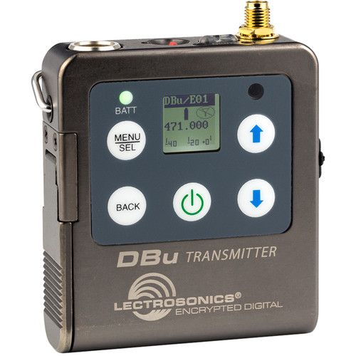  Lectrosonics DSQD 4-Channel Digital Wireless Receiver with Dante Kit with Four DBu Bodypack Wireless Transmitters (470 to 608 MHz)