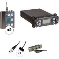 Lectrosonics 2-Person SRc Wireless Omni Lavalier Microphone System Kit for Standalone Use (A1: 470 to 537 MHz)