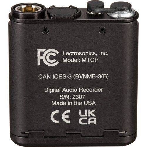  Lectrosonics MTCR Miniature Bodypack Digital Audio Recorder with M152 Lavalier