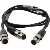 Lectrosonics TA5F to Dual-TA3F XLR Audio Cable (18