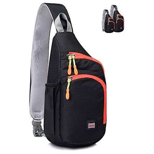  Lecxci Outdoor Chest Sling Bag Lightweight Waterproof Backpack for Unisex /Man/Women