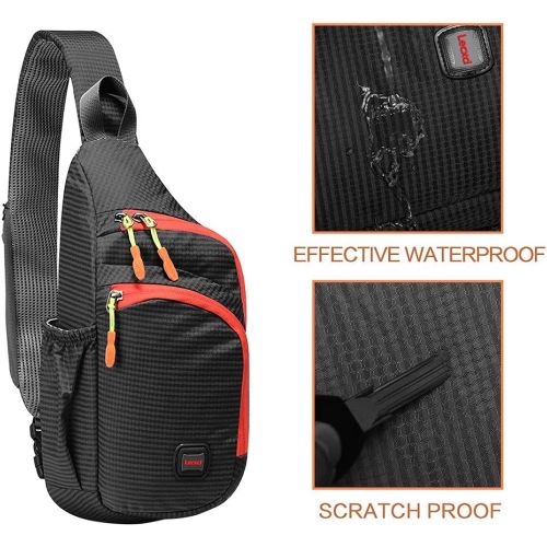  Lecxci Outdoor Chest Sling Bag Lightweight Waterproof Backpack for Unisex /Man/Women