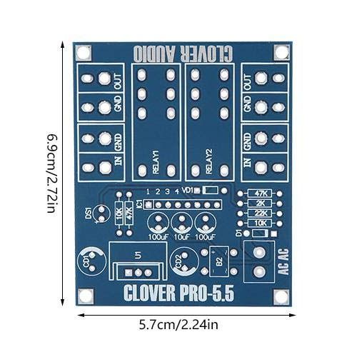  [아마존베스트]-Service-Informationen Audio Protection Board AC 12-24V Dual Relay Voltage Regulator Speaker Protection Board Module DIY Kit DIY Electronic Components Speaker Protection Circuit