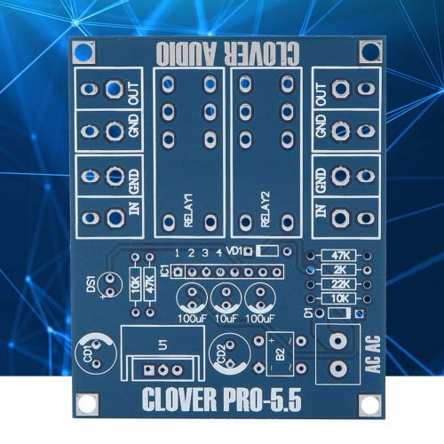  [아마존베스트]-Service-Informationen Audio Protection Board AC 12-24V Dual Relay Voltage Regulator Speaker Protection Board Module DIY Kit DIY Electronic Components Speaker Protection Circuit