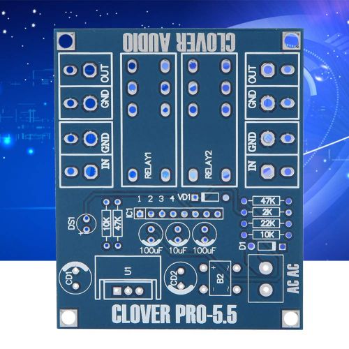  [아마존베스트]-Service-Informationen Audio Protection Board AC 12-24V Dual Relay Voltage Regulator Speaker Protection Board Module DIY Kit DIY Electronic Components Speaker Protection Circuit