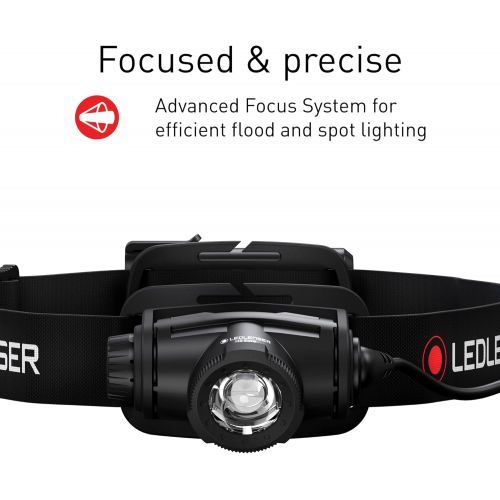  Ledlenser, H5 Core Headlamp, LED Light for Home and Emergency Use, Black