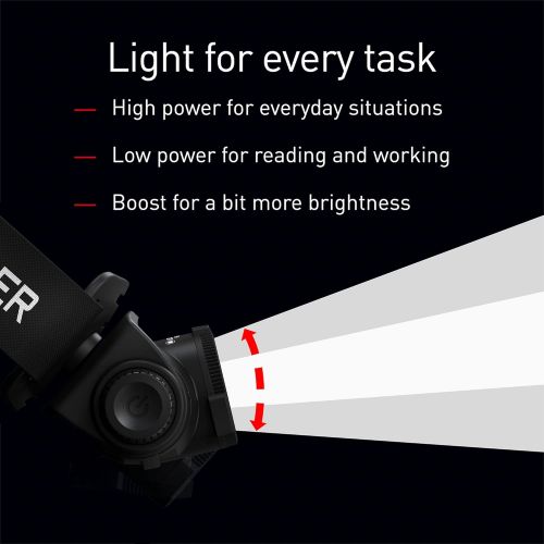  Ledlenser, H5 Core Headlamp, LED Light for Home and Emergency Use, Black