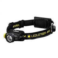 Ledlenser, H5R Work Rechargeable Headlamp, 500 Lumens, Advanced Focus System, Constant Light Output, Dimmable, Magnetic Charge System, Dustproof, Waterproof, Rubber Covers, Protect