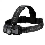 Ledlenser, MH7 Lightweight Rechargeable Headlamp with Removable Headstrap, High Power LED, 600 Lumens, Backpacking, Hiking, Camping, Black/Gray