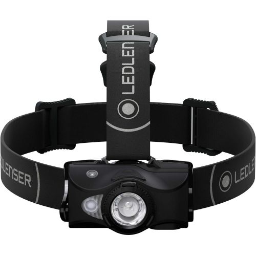  Ledlenser, MH8 Lightweight Rechargeable Headlamp with Removable Headstrap, High Power LED, 600 Lumens, Backpacking, Hiking, Camping, Black