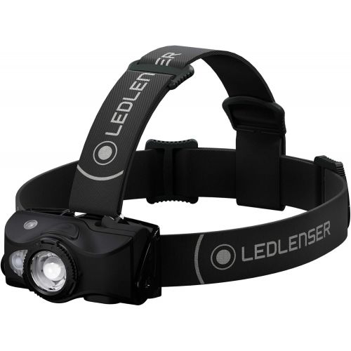  Ledlenser, MH8 Lightweight Rechargeable Headlamp with Removable Headstrap, High Power LED, 600 Lumens, Backpacking, Hiking, Camping, Black