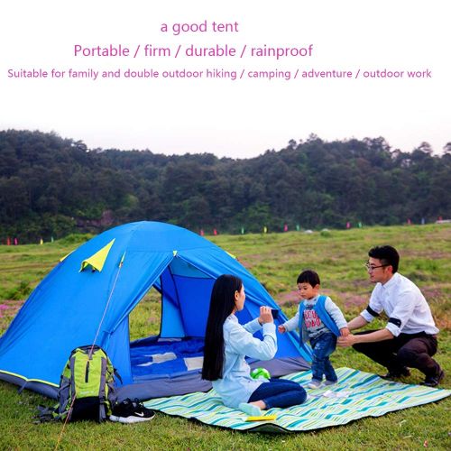  Ledu Outdoor-Zeltzelt, tragbares Bergsteigen am Strand Klettern Kuppel haltbares Zelt, geeignet fuer Familien 3-4 Personen,ArmyGreen