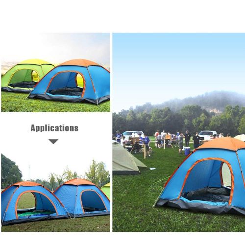  Ledu Outdoor Tent Waterproof and UV Safe Automatic Instant Configuration Double Door 2 Person Canopy Camping Beach Tent