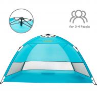 Leedor Outdoor Instant Automatic Pop Up Beach Tent Sun Shelter with SPF 50+ UV Protection for Family(Quick-Up-System)