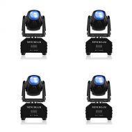 Stage Lighting Moving Head Light LED Spot 4 Color Light 25W with 7/10 Channel for Party Disco DJ Show KTV DMX-512 by Leenabao (4 Packs)