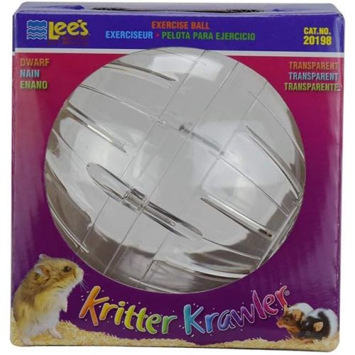  Lees Kritter Krawler Mini Exercise Ball, 5-Inch, Clear