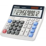 Lefancy Calculator Extra Large Display Solar Big Buttons 12 Digits Desktop Calculator with Round-up, Memory Function (OS-200ML)
