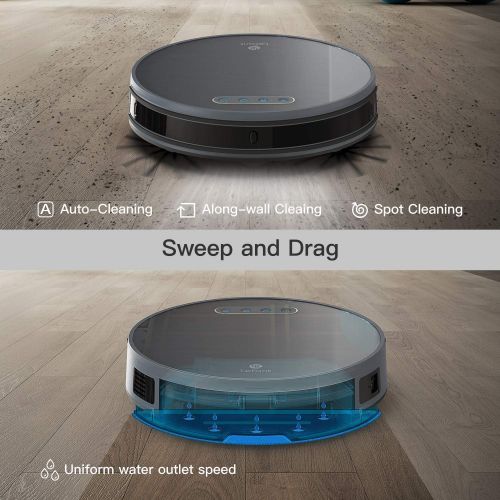  Lefant Robot Vacuum and Mop, Self-Charging Slim Quiet Robotic Vacuum Cleaner, Wi-Fi Connected, Alexa Voice Control,2200Pa Suction,180 Mins Runtime, for Pet Hair, Hard Floor, Medium