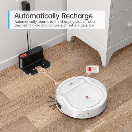  Lefant M210 Robot Vacuum Cleaner, 1800Pa Strong Suction,Slim, Quiet, Automatic Self-Charging Robotic Vacuum, Wi-Fi/App/Alexa/Remote Control,Ideal for Pet Hair Hard Floor and Low Pi