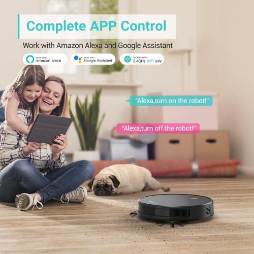  Lefant Robot Vacuum and Mop, Robotic Vacuum Cleaner with 3200Pa Suction, Smart Navigation, 150 Mins Runtime, Works with Alexa and Google Assistant, Self-Charging, Ideal for Pet Hai