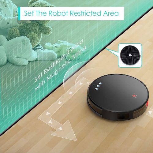  Lefant Robot Vacuum and Mop, Robotic Vacuum Cleaner with 3200Pa Suction, Smart Navigation, 150 Mins Runtime, Works with Alexa and Google Assistant, Self-Charging, Ideal for Pet Hai