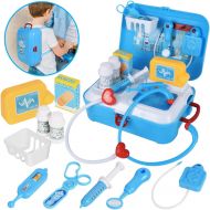[아마존 핫딜] Lefree Doctor Kit for Kids ,17 pcs Realistic Pretend Kid Doctor Play Set, Medical Kit With Portable Backpack , Educational Toy Set for Age 3 Years and Up,Best Present for Boys and Girls