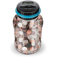 [아마존베스트]Lefree Digital Counting Money Jar,Big Piggy Bank,Piggy Bank for Kids,Piggy Bank Digital Counting Coin Bank,Money Saving Jar,Holds Over in 800,Powered by 2AAA Battery (Not Included)