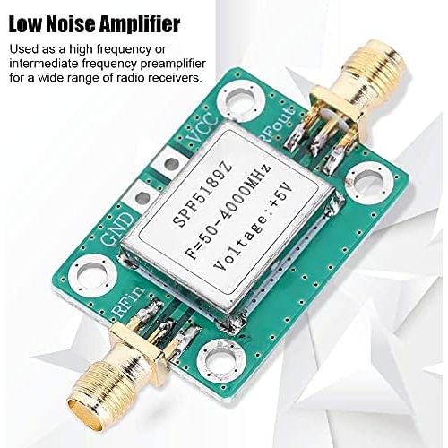  Leftwei 【Superior performance】RF broadband power amplifier RF amplifier module, amateur radio amplifier 50 4000 MHz LNA card, low noise amplifier radio intercom system for digital radio