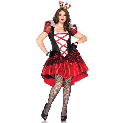  Leg+Avenue Leg Avenue Womens Plus-Size 2 Piece Royal Red Queen Costume