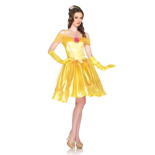  Leg+Avenue Leg Avenue Disney 2Pc. Princess Belle Costume Dress and Headpiece