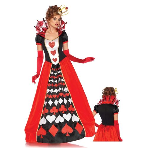  Leg+Avenue Leg Avenue Womens Wonderland Queen of Hearts Halloween Costume