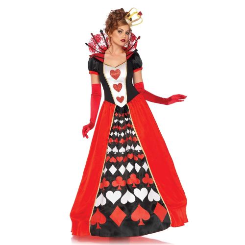  Leg+Avenue Leg Avenue Womens Wonderland Queen of Hearts Halloween Costume