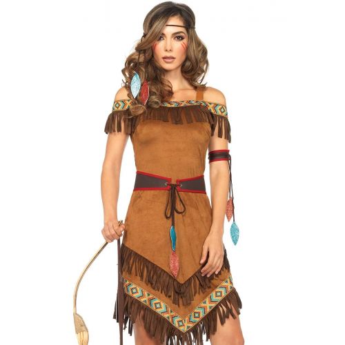  Leg+Avenue Leg Avenue Womens 4 Piece Native Princess Costume