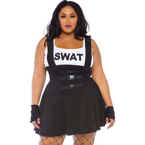  할로윈 용품Leg Avenue Womens Plus Size 2 Piece Sultry Swat Officer