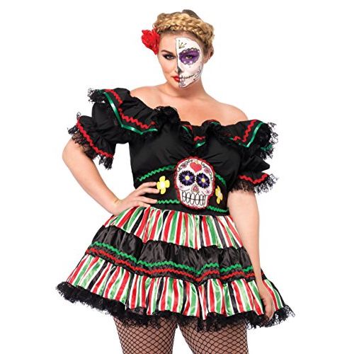  할로윈 용품Leg Avenue Womens Day of The Dead Sugar Skull Costume