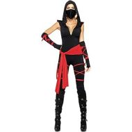 Leg Avenue Sexy Deadly Ninja Costume - XS Red,Black
