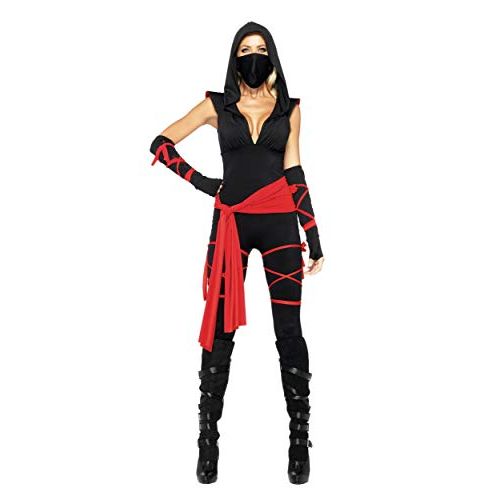  할로윈 용품Leg Avenue Sexy Deadly Ninja Costume - XS Red,Black