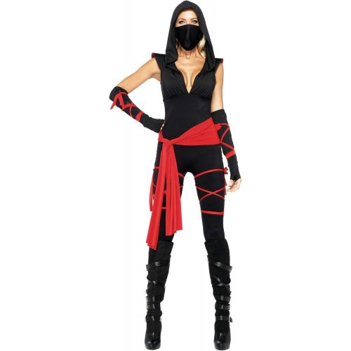  할로윈 용품Leg Avenue Sexy Deadly Ninja Costume - XS Red,Black