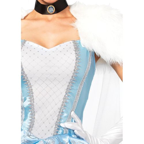  할로윈 용품Leg Avenue Womens 4 Piece Slipper-Less Sweetie Princess Costume